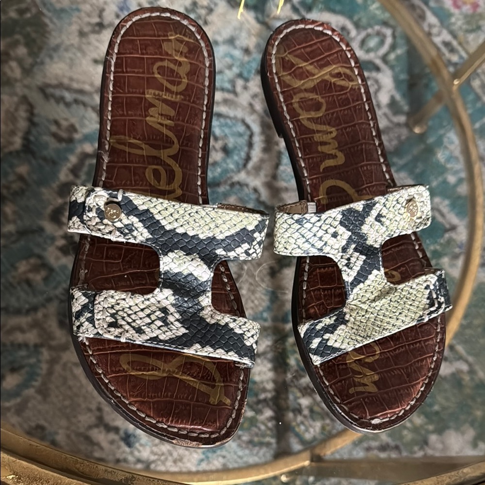 Sam Edelman Women's Snake Print Sandals